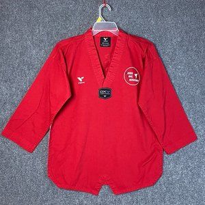 Vision DXV Master Kang Taekwondo Uniform Top Size 3 Martial Arts Red Cotton